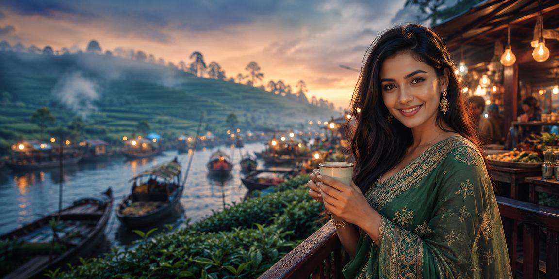 বরিশালের চা বাগানে বসে ক্রিকেট বেটিং করছেন একজন সদস্য